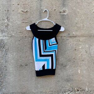 bebe striped knit tank top